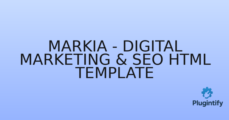 Read more about the article Markia – Digital Marketing & SEO HTML Template