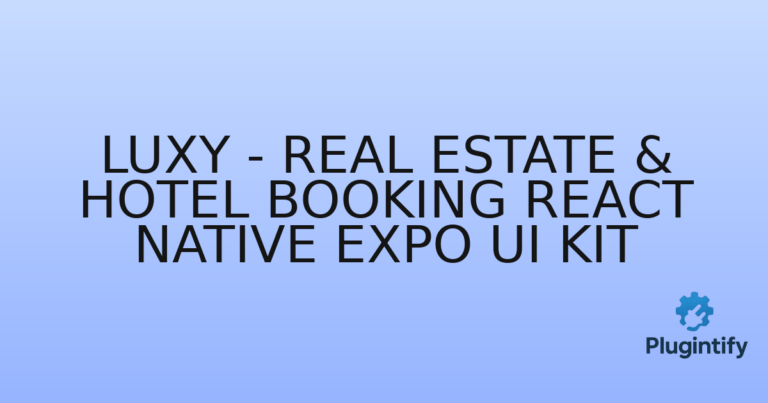 Read more about the article Luxy – Real Estate & Hotel Booking React Native Expo Ui Kit