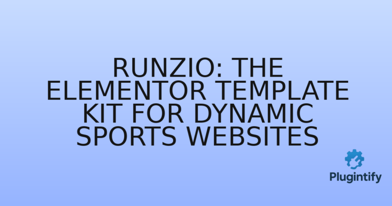 Read more about the article Runzio: The Elementor Template Kit for Dynamic Sports Websites
