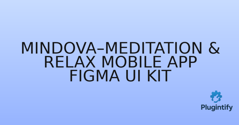 Read more about the article Mindova–Meditation & Relax Mobile App Figma UI Kit