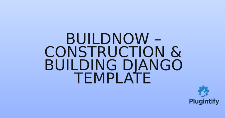 Read more about the article Buildnow – Construction & Building Django Template