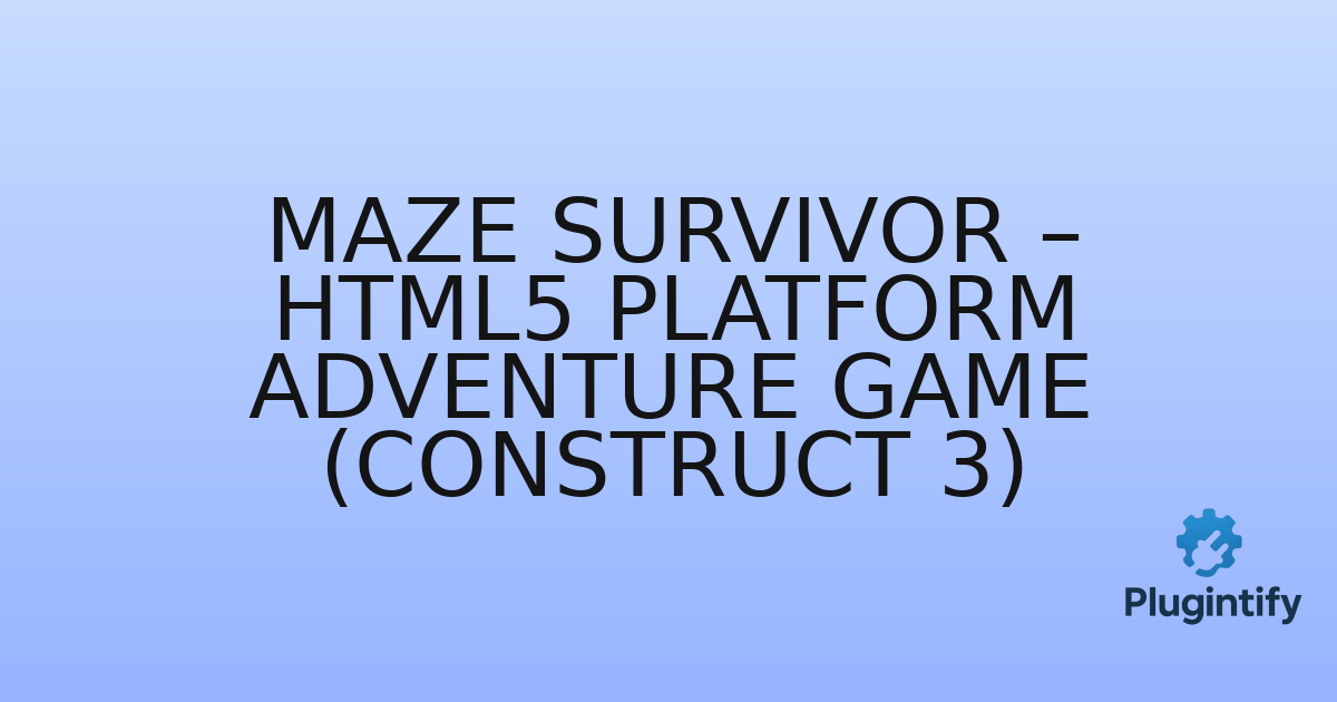 You are currently viewing Maze Survivor – HTML5 Platform Adventure Game (Construct 3)