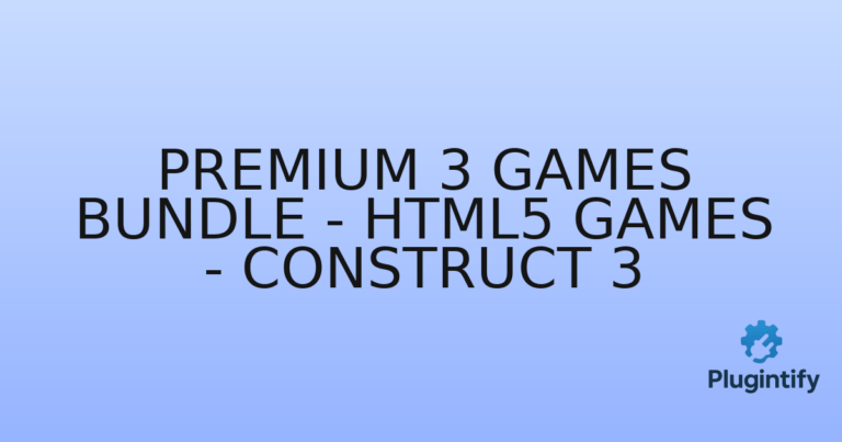 Read more about the article Premium 3 Games Bundle – HTML5 Games – Construct 3