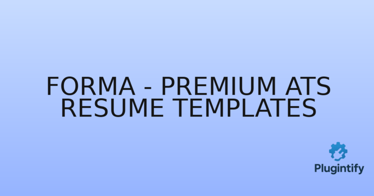 Read more about the article Forma – Premium ATS Resume Templates