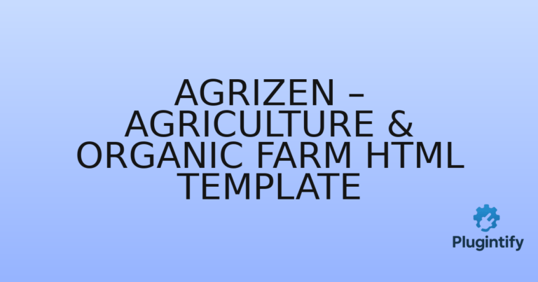 Read more about the article Agrizen – Agriculture & Organic Farm HTML Template