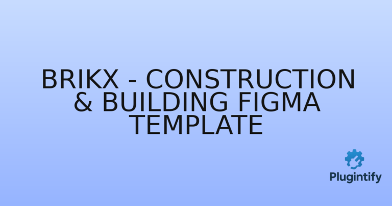 Read more about the article Brikx – Construction & Building Figma Template