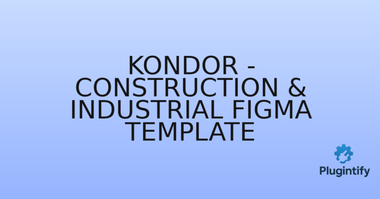 Read more about the article Kondor – Construction & Industrial Figma Template