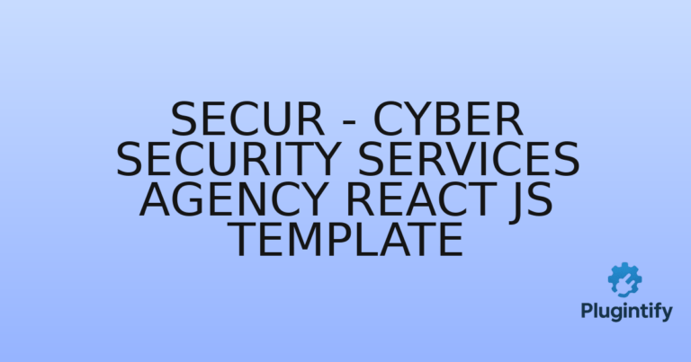Read more about the article Secur – Cyber Security Services Agency React JS Template