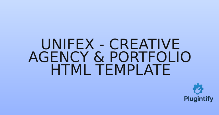 Read more about the article Unifex – Creative Agency & Portfolio HTML Template