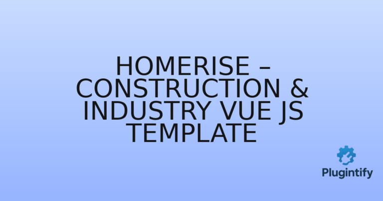 Read more about the article HomeRise – Construction & Industry Vue JS Template