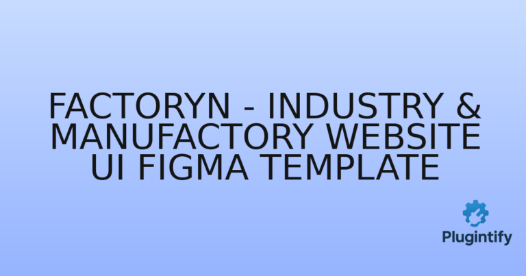 Read more about the article Factoryn – Industry & Manufactory Website UI Figma Template