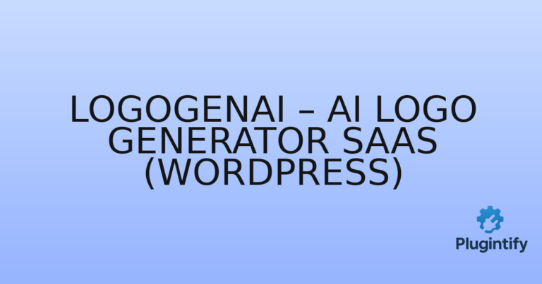 Read more about the article LogoGenAI – AI Logo Generator SaaS (WordPress)