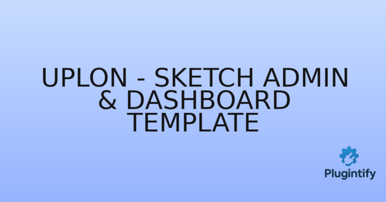 Read more about the article Uplon – Sketch Admin & Dashboard Template
