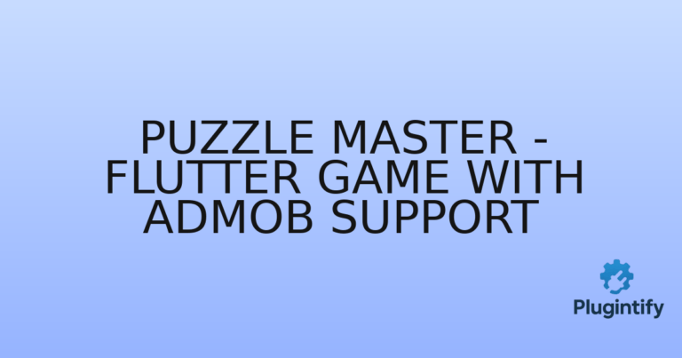 Read more about the article Puzzle Master – Flutter Game with Admob Support