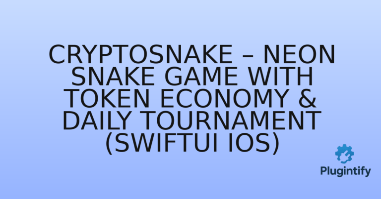 Read more about the article CryptoSnake – Neon Snake Game with Token Economy & Daily Tournament (SwiftUI iOS)