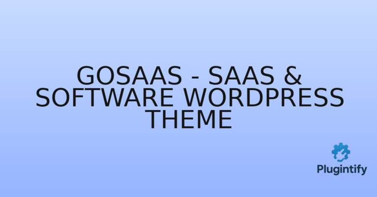 Read more about the article Gosaas – SaaS & Software WordPress Theme