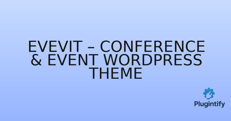 Read more about the article Evevit – Conference & Event WordPress Theme