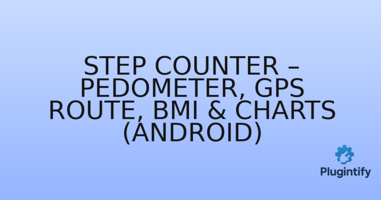 Read more about the article Step Counter – Pedometer, GPS Route, BMI & Charts (Android)