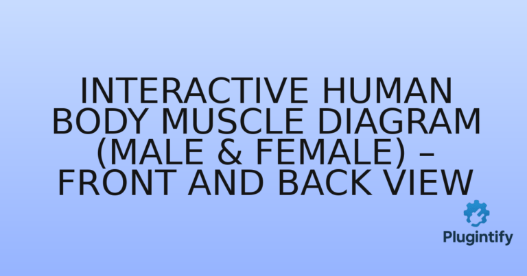 Read more about the article Interactive Human Body Muscle Diagram (Male & Female) – Front and Back View