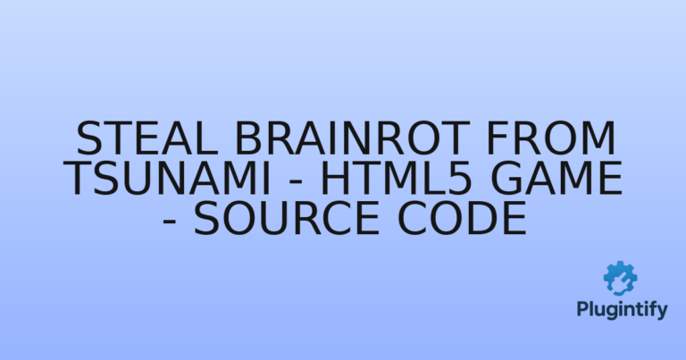 Read more about the article Steal Brainrot From Tsunami – HTML5 Game – Source Code