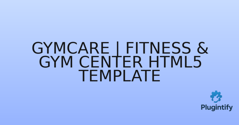 Read more about the article Gymcare | Fitness & Gym Center HTML5 Template