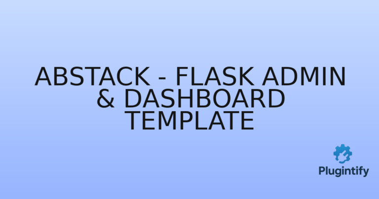 Read more about the article Abstack – Flask Admin & Dashboard Template