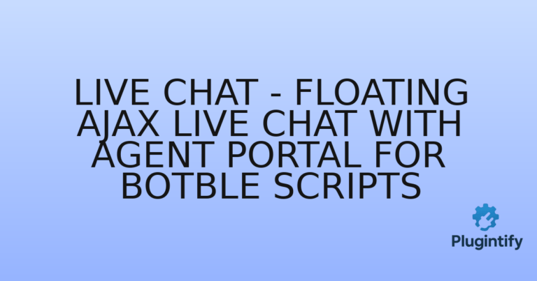 Read more about the article Live Chat – Floating Ajax Live Chat with Agent Portal for Botble scripts
