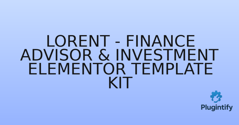Read more about the article Lorent – Finance Advisor & Investment Elementor Template Kit