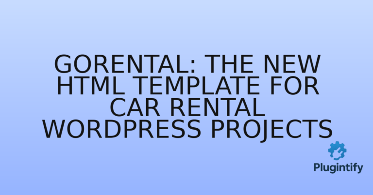Read more about the article Gorental: The New HTML Template for Car Rental WordPress Projects
