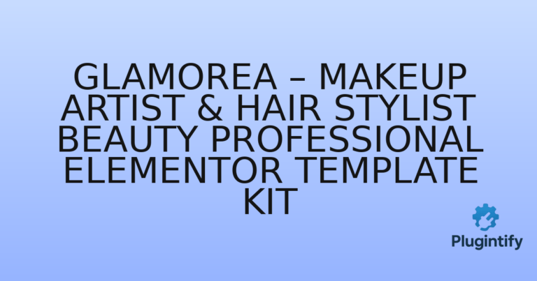 Read more about the article Glamorea – Makeup Artist & Hair Stylist Beauty Professional Elementor Template Kit