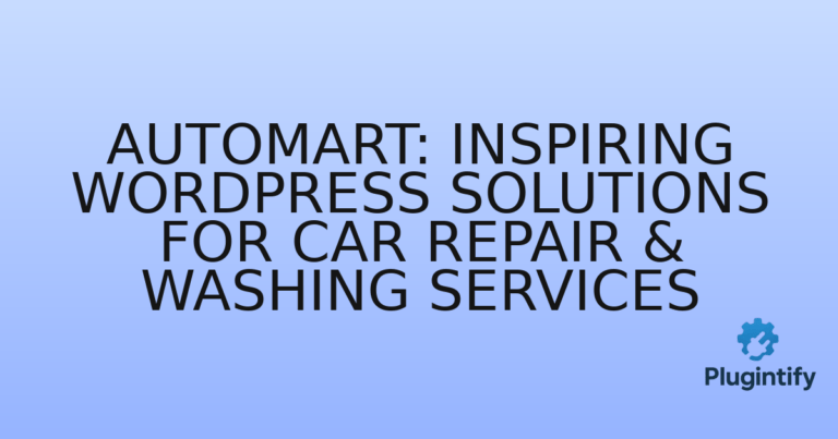 Read more about the article Automart: Inspiring WordPress Solutions for Car Repair & Washing Services