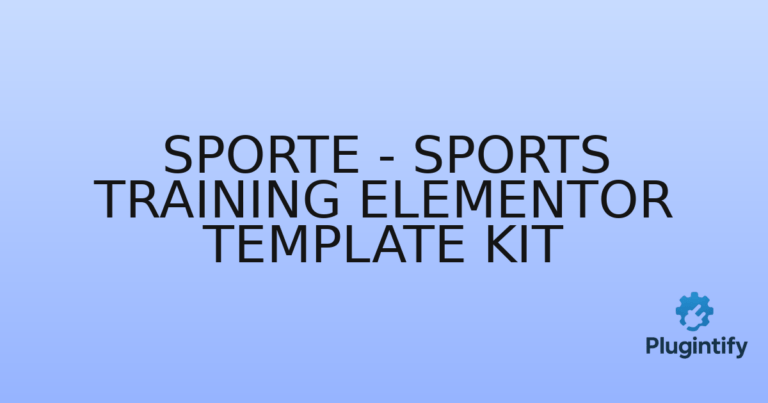 Read more about the article Sporte – Sports Training Elementor Template Kit