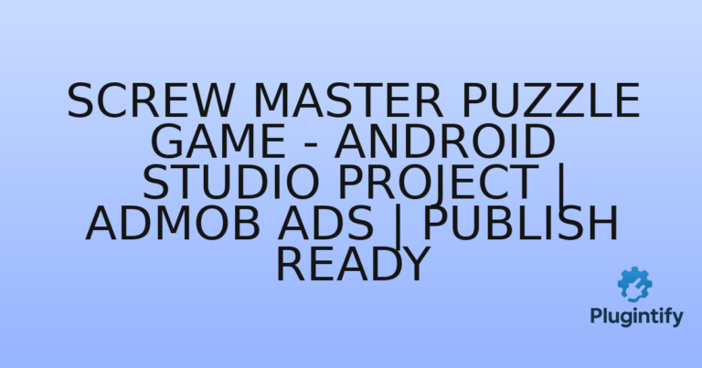 Read more about the article Screw Master Puzzle Game – Android Studio Project | AdMob Ads | Publish Ready