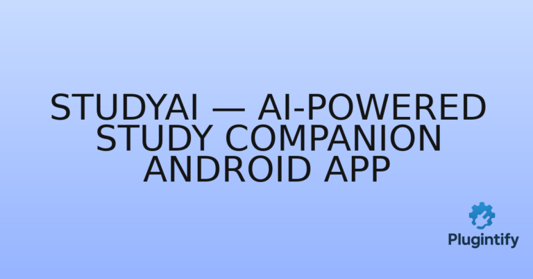 Read more about the article StudyAI — AI-Powered Study Companion Android App