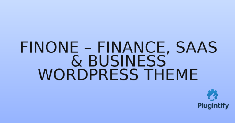 Read more about the article Finone – Finance, SaaS & Business WordPress Theme