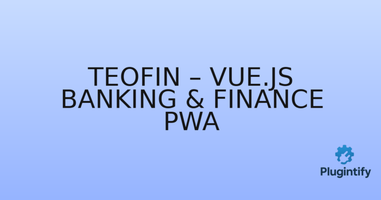 Read more about the article Teofin – Vue.js Banking & Finance PWA