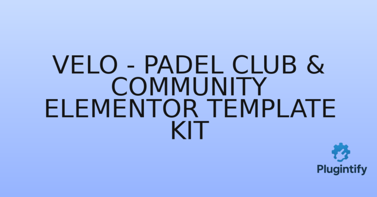 Read more about the article Velo – Padel Club & Community Elementor Template Kit