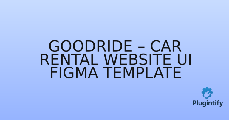 Read more about the article GoodRide – Car Rental Website UI Figma Template