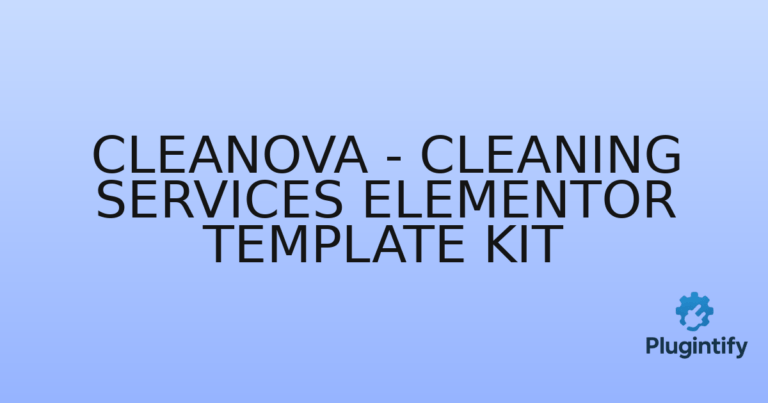 Read more about the article Cleanova – Cleaning Services Elementor Template Kit