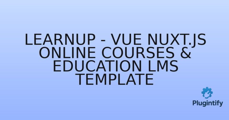 Read more about the article LearnUp – Vue Nuxt.js Online Courses & Education LMS Template