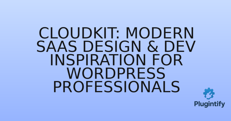 Read more about the article Cloudkit: Modern SaaS Design & Dev Inspiration for WordPress Professionals