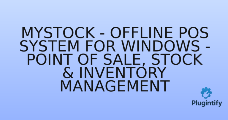 Read more about the article MyStock – Offline POS System for Windows – Point of Sale, Stock & Inventory Management