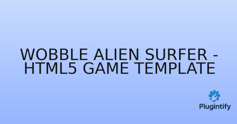 Read more about the article Wobble Alien Surfer – HTML5 Game Template