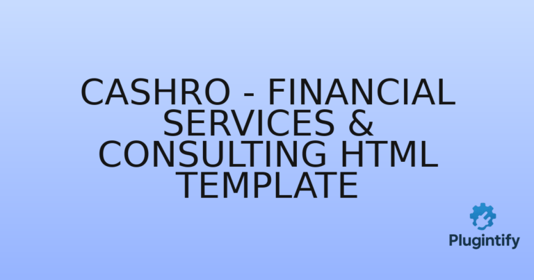 Read more about the article Cashro – Financial Services & Consulting HTML Template