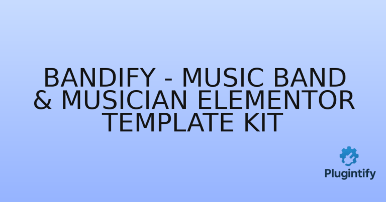 Read more about the article Bandify – Music Band & Musician Elementor Template Kit
