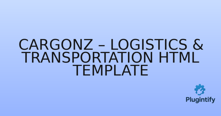 Read more about the article Cargonz – Logistics & Transportation HTML Template