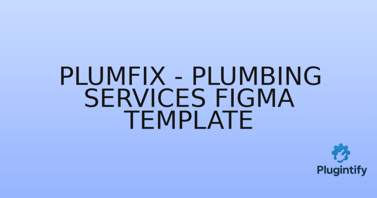 Read more about the article Plumfix – Plumbing Services Figma Template