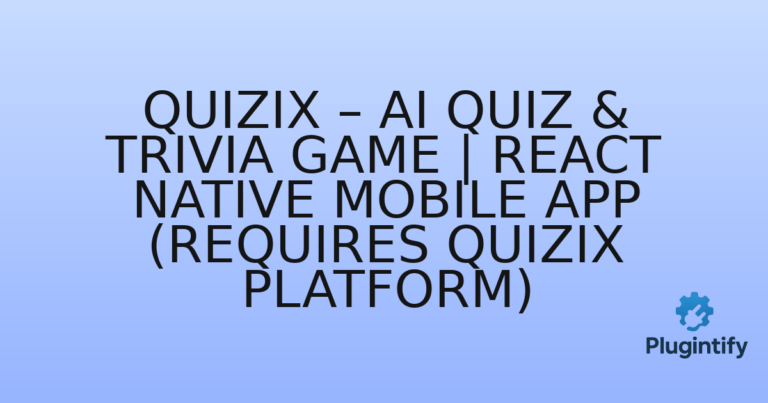 Read more about the article QuiziX – AI Quiz & Trivia Game | React Native Mobile App (Requires QuiziX Platform)
