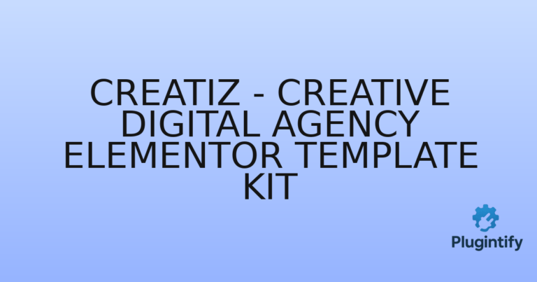 Read more about the article Creatiz – Creative Digital Agency Elementor Template Kit