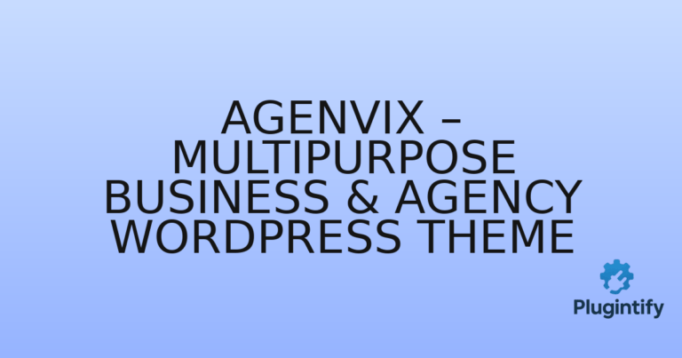 Read more about the article Agenvix – Multipurpose Business & Agency WordPress Theme